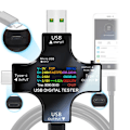 Pikkukuva 2 / 6: Bluetooth tyyppi-C PD digitaalinen volttimittari virta mittari ampeerimittari jännite usb virta testeri