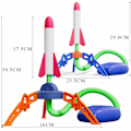 Miniatyrbilde 6 av 8: Flying Skum Raketter  Fot Pumpe Jump Pressed Utendørs Interaktivt Spill