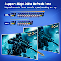Miniatyrbilde 5 av 7: 8K 60Hz HDMI-kompatibel Switch Splitter Bi-Direction 1x2/2x1 HDMI-kompatibel Switcher 2 in1 Out for PS4 TV Box Switcher Adapter