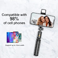 Miniatyrbild 4 av 8: Trådlös Selfie Stick Stativ Stativ med Light Bluetooth Fjärrkontroll Utdragbart Stativ