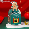 Miniatyrbillede 1 af 6: 10 stykker jule bold form dragee gave æske god jul bagning emballage pose slik æsker