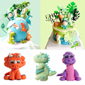 Miniatyrbilde 2 av 7: Dinosaur kake Topper bursdag gutt 1. kake fest dinosaur fest tema kake dekor