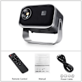 Miniatyrbild 7 av 7: Hög kvalitet A003 MINI Projektor WIFI Bärbar Home Theater Cinema Beamer Smart TV Sync Android Phone LED Projektorer för 4k film