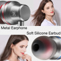 Miniatyrbild 6 av 8: Telefon Stereo Bas Headset Metal Trådbundna Hörlurar HiFi Hörlurar Mic