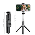Miniatyrbild 6 av 8: Trådlös Selfie Stick Stativ Stativ med Light Bluetooth Fjärrkontroll Utdragbart Stativ