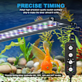 Miniatyrbilde 5 av 6: 60 cm Auto På Av Akvarium LED Lys med Timer Full Spectrum Fish Tank Lys for Vann Planter acquariam