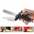 Miniatyrbillede 1 af 7: Bedste kvalitet Rustfrit Stål Grill Bøf Skæring Skæring Husholdnings Grøntsager Saks 2 I 1 Multi Køkken Værktøj Frugt Kniv