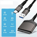 Pikkukuva 2 / 8: SATA USB 3.0 muunnin tyyppi C SATA sovitin kaapeli