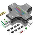 Miniatyrbild 1 av 8: USB spänning testare ström mätare monitor multifunktionell snabb laddning ström detektion analysator