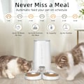 Miniatyrbilde 3 av 7: Automatisk Katt Fôr Kjæledyr Smart Katt Fôr Kibble Dispenser Fjernkontroll WiFi Knapp Auto Fôr For Katter Hund Tilbehør