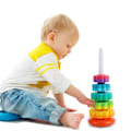 Miniatyrbillede 4 af 7: Stabling Legetøj til børn Spinning Regnbue Gears Toddler Montessori Pædagogisk Sanselegetøj