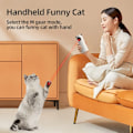 Miniatyrbild 3 av 6: Automatisk Katt leksaker Interaktiv Smart Teasing Djur LED Laser Inomhus Katt leksak