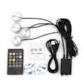 Miniatyrbilde 1 av 8: LED Underglød Lys for Bil 8 Farger Endre Fot Lys Ambient Lampe