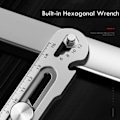 Miniatyrbild 7 av 11: Aluminium Legering 6 i 1 Ficka Utility Kniv Multifunktionell Heavy Duty Låda Cutter