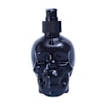 Miniatyrbilde 1 av 5: Creative Skull Liquid Såpe Dispensere Sort Plast Hånd Desinfeksjonsmiddel Pumpe Flasker Sjampo Lotion Flaske