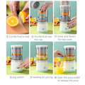 Miniatyrbillede 5 af 7: Bærbar Elektrisk Juicer Trådløs Orange Juicer USB Genopladelig Citron presser