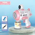 Miniatyrbild 9 av 11: Bubbla maskin raket  helautomatisk 12 hål form  rymdman blåsare med ljus
