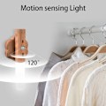 Miniatyrbillede 4 af 8: Træ LED Nat Lys Trådløs Type-c USB LED Væg Lampe Køkken Skab Lys Skab Lys