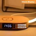 Pikkukuva 5 / 8: Monitoimi Langaton Laturi Pad Teline Kello LED Pöytä lamppu Yö Valo USB Portti Nopea lataus asema telakka
