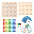 Miniatyrbilde 5 av 10: Montessori Educational Tre Leker Barn Baby Matte Leker 99 Multiplikasjon Tabell Matte