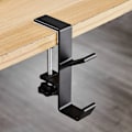 Miniatyrbillede 6 af 8: Justerbar skrivebord kant krog gaming headset skrivebord bøjle rygsæk opbevaring hængende krog holder