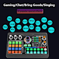 Miniatyrbild 5 av 7: Professionell Podcast Mikrofon Ljudkort Kit för PC Smartphone Bärbar dator Dator Vlogg Inspelning Live Streaming YouTube