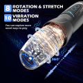 Miniatyrbilde 6 av 7: Automatisk Hann Onani Teleskopisk Vibrator roterende vibrasjon Onani Kopp Blowjob Sex Maskin