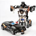 Miniatyrbillede 2 af 4: Transform Robot One-key Deformation Bil Legetøj Automatisk Plastik Model Bil