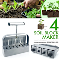 Miniatyrbillede 2 af 7: Håndholdt Kimplante Jord Blok Maker 2 Tommer Jord Blokering værktøj
