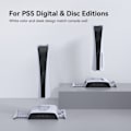 Miniatyrbillede 2 af 7: Køling Station til PS5 Tilbehør Lodret Stativ med RGB til Playstation 5 Gaming Tilbehør