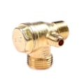 Miniatyrbilde 5 av 5: 1 STK gjenge 90 grader 3 port messing sentral pneumatisk ventiler luft kompressor