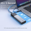 Pikkukuva 2 / 6: SSD kotelo kotelo kaksois protokolla kotelo NVME PCIE SATA ulkoinen kiintolevy laatikko