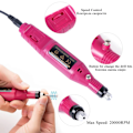 Miniatyrbillede 2 af 4: Professionel Negle Bor Maskin Elektrisk Manicure Fræsning Fræser Set Negle Filer Bor Bits Gel Polish Fjerner