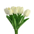 Miniatyrbilde 5 av 11: 5 stykker tulipan kunstige blomster ekte touch bukett falske blomster dekorasjon