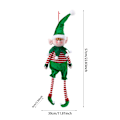 Miniatyrbild 7 av 10: Jul plysch ben tomte docka prydnader pojkar och flickor tomtar leksak docka