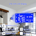 Miniatyrbild 2 av 7: Smart WIFI Temperatur och Fuktighetssensor med Bakgrundsbelysning LCD Display Inomhus Termometer Hygrometer Mätare Stöd