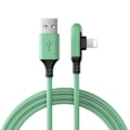 Miniatyrbilde 3 av 6: 90 grader USB kabel For iPhone 14 13 12 11 Pro Max XR XS 8 7 6s 5s Rask lading lader data kabel