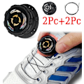 Miniatyrbilde 2 av 7: Metall Wire Swivel Automatisk Spenne Tau Sneaker Sko Lisser