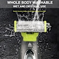 Miniatyrbillede 6 af 7: Bærbar Full Krop trimmer USB T Shaped Blade Razor