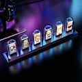 Miniatyrbild 6 av 7: RGB Nixie Tube Klocka LED Glöder IPS Färg Skärm