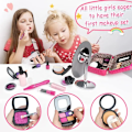 Miniatyrbild 5 av 7: Set om 21 bitar Barn Smink Kit Simulering Kosmetika Set Låtsas Smink Flickor Leksaker Lek Hus Fake Smink Leksaker