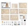 Pikkukuva 7 / 7: Mekaaninen Orrery 316kpl Kierrettävä DIY 3D Puiset palapelit Malli Rakennus Block Kits lelu