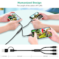 Pikkukuva 3 / 8: 3 in1 lataus kaapeli useita usb portti useita USb lataus johto tyyppi C mikro laturi matkapuhelin puhelin johto