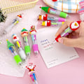 Miniatyrbillede 5 af 7: 20 stykker jule silikone kuglepen 4 farve skole forsyninger Kawaii kuglepenne søde gratis fragt stationært