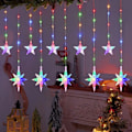 Miniatyrbillede 8 af 11: Ferie LED streng Lys Farverig Lys 8 Modes EU stik Udendørs Have Bryllup Hjem Værelse Jule Dekoration Lampe