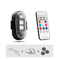 Miniatyrbillede 6 af 8: Motorcykel LED RGB Advarsel Lys Universal Mini Signal Lys