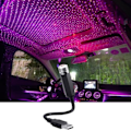 Pikkukuva 2 / 8: LED auto katto tähti yö valo projektori ilmapiiri galaksi lamppu USB koriste säädettävä