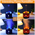 Miniatyrbillede 3 af 6: Ild flamme luft fugter aroma diffuser æterisk olie med fjernbetjening vandmænd til hjem duft