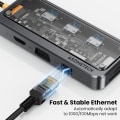 Miniatyrbild 7 av 8: USB C Hub Dock Station Typ C To HDMI Kompatibel Ethernet Port