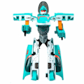 Miniatyrbilde 5 av 7: Anime tog transformasjon robot hot salg deformert mekanisk modell leker barn action figur
